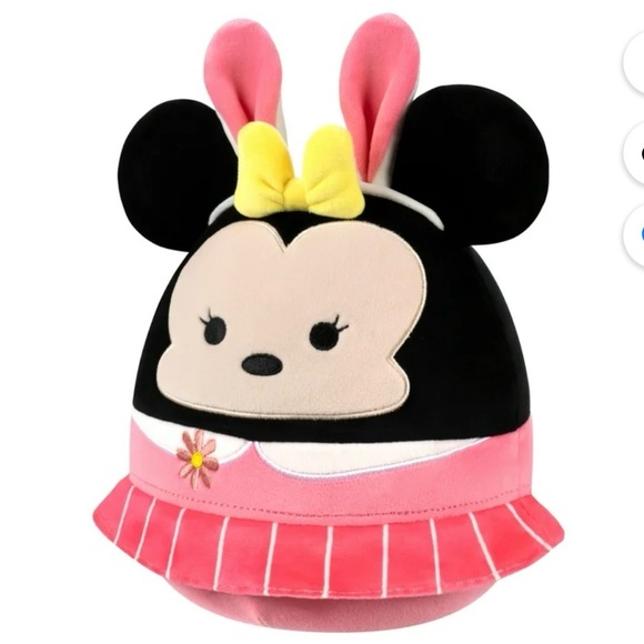 Squishmallow Disney Minnie Mouse 8” Bunny Plush in Pink Dress - Picture 4 of 4